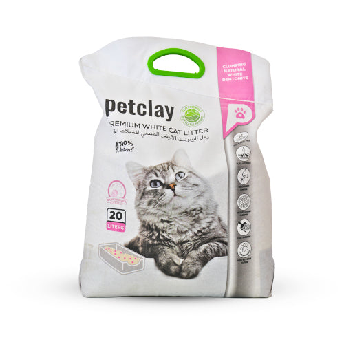 بت كلاي رمل بنتونيت خشن للقطط برائحة بودرة الطفل
