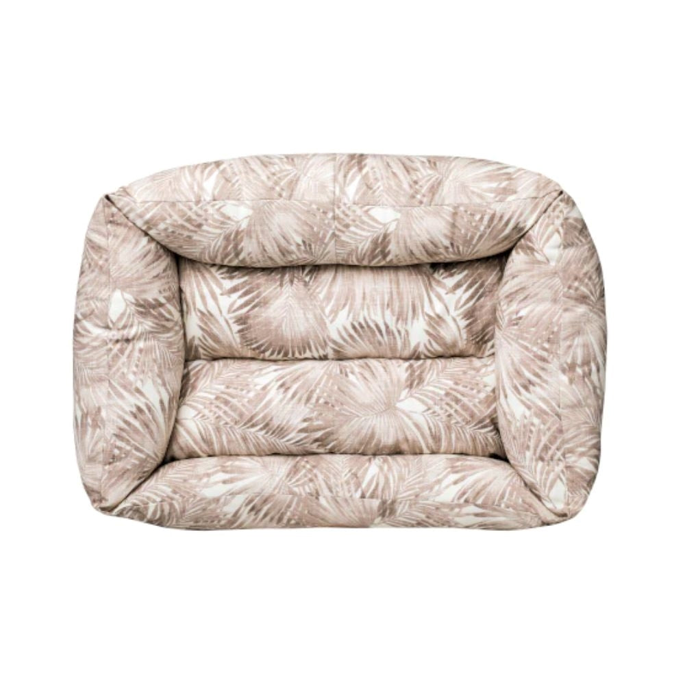فيلاين قو ماكارون سرير أوراق الشجر مستطيل للقطط والكلاب لون بني