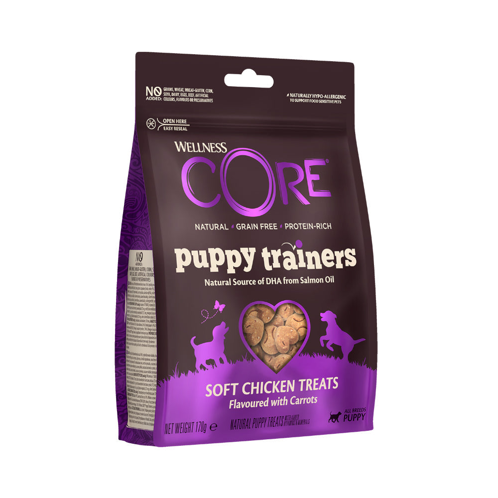 ويلنس كور مكافآت تدريبية للكلاب البالغة طرية بنكهة الدجاج والجزر 170غ