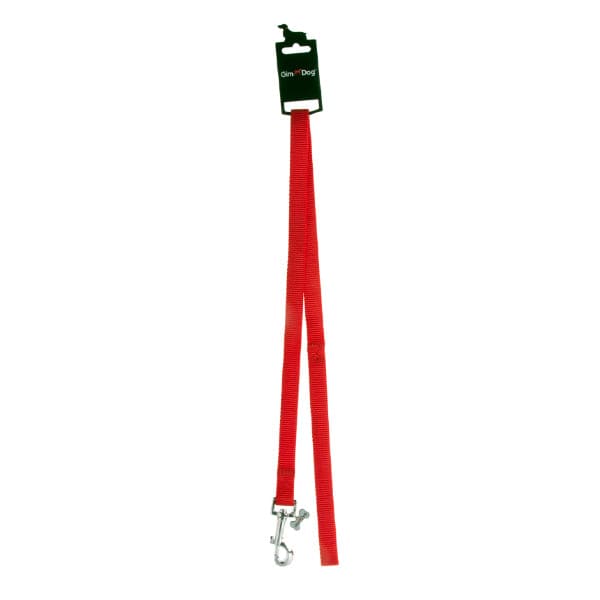 جيم دوق مقود للكلاب لون احمر نايلون 2*100 سم