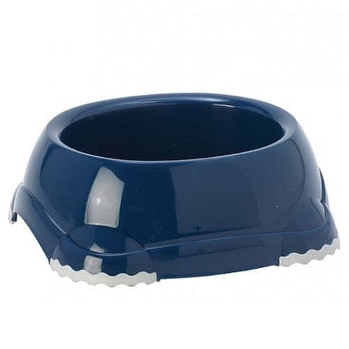 مودرنا صحن طعام بلاستيكي للقطط و الكلاب لون كحلي غير قابل للإنزلاق