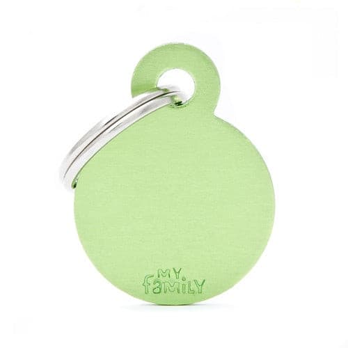 قلادة دائرية المونيوم لون اخضر