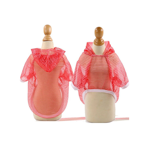 ملابس صيفية للكلاب مقاومة للماء لون احمر