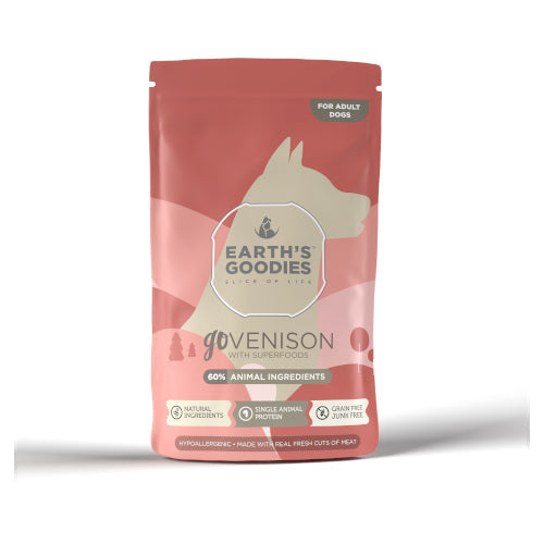 ايرث قوديز طعام رطب للكلاب البالغة بنكهة لحم الغزال في المرق 150غ