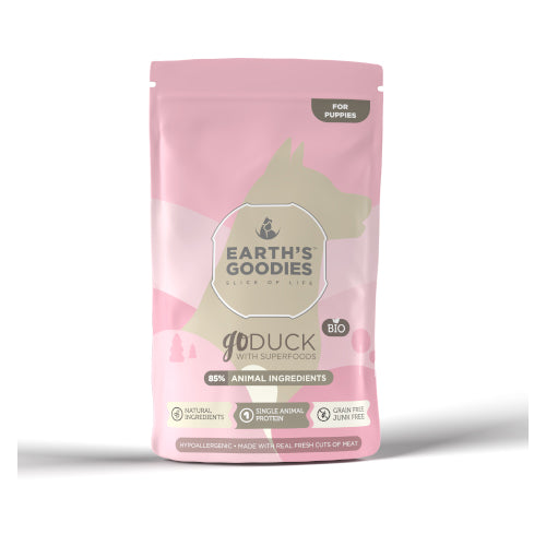 ايرث قوديز طعام رطب للكلاب الصغيرة بنكهة لحم البط في المرق 150غ