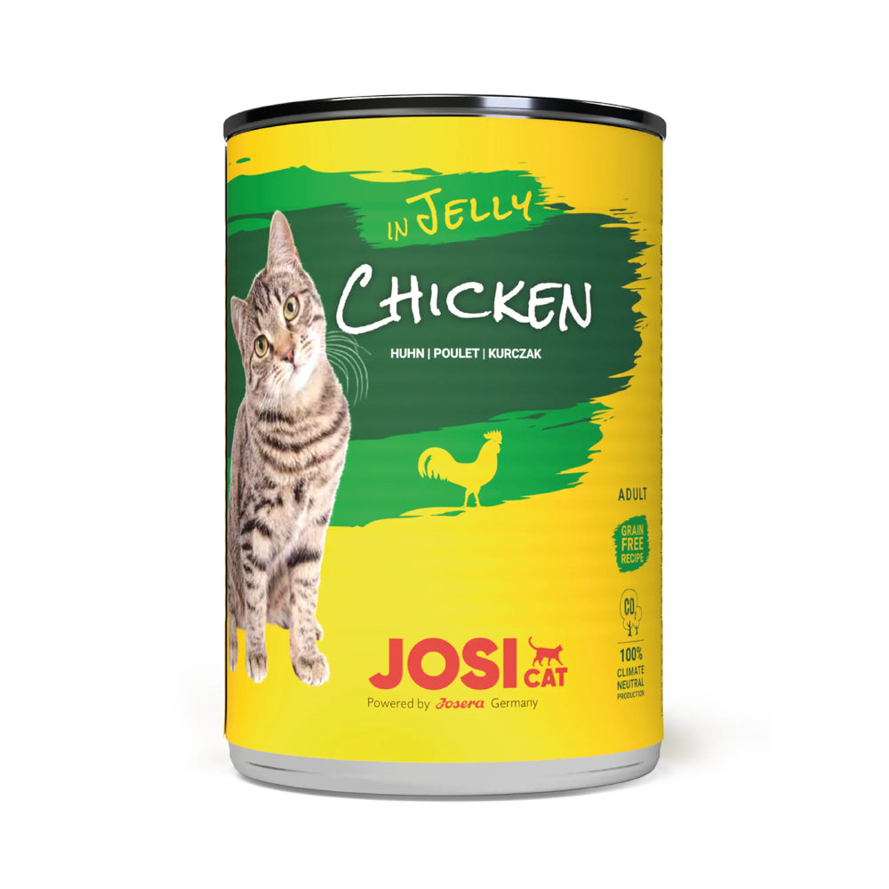 جوسي كات طعام رطب للقطط البالغة بنكهة الدجاج في الجيلي 400غ