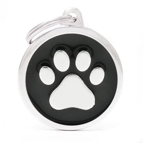 قلادة المونيوم شكل يد قطة لون اسود