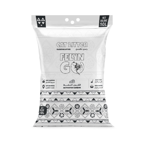 فيلاين قو رمل كربون بدون رائحة ناعم بنتونيت للقطط