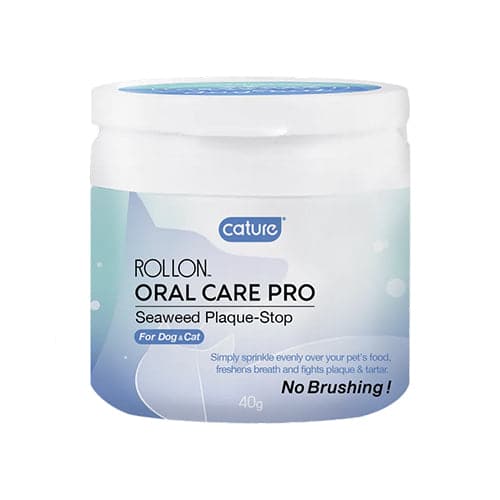 كاتشر مسحوق منظف لترسبات الفم للقطط والكلاب بنكهة بالأعشاب البحرية 40 جرام