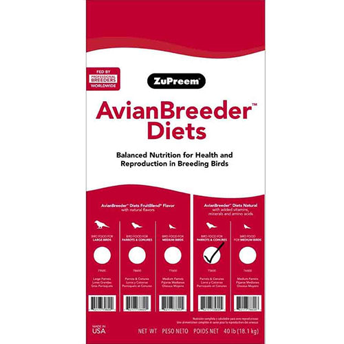 زوبريم افيان طعام مخصص للببغاء والكنيور بنكهة الفواكة