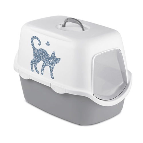 ستيفان بلاست كاثي مع رسمة صندوق رمل بلاستيك للقطط