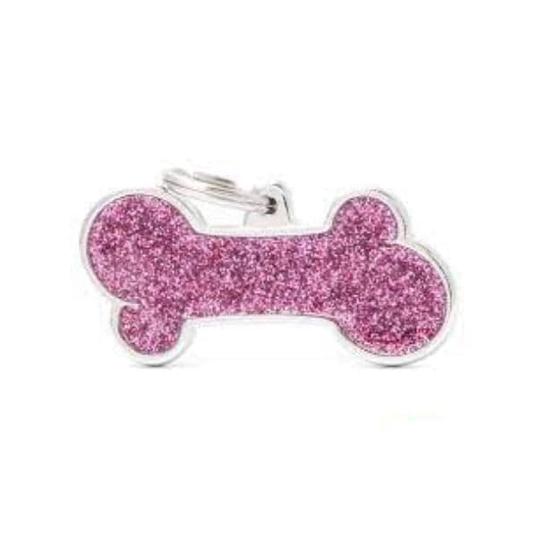 ماي فاميلي قلادة اكس ال لون وردي لامع