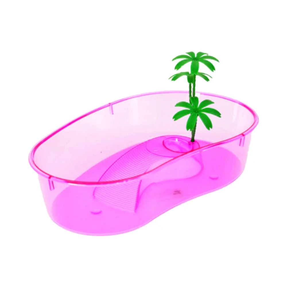 ام بي برغامو حوض سلاحف بيضاوي متعدد الالوان