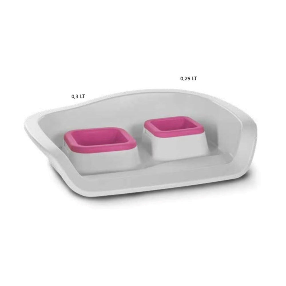 ام بي برغامو صينية مع مأكلية ومشربية