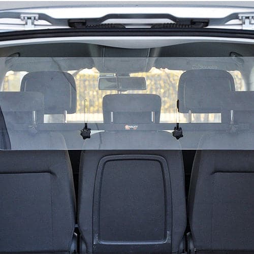 حاجز بلاستيك شفاف صلب امان داخل السيارة مقاس صغير 80*34 سم