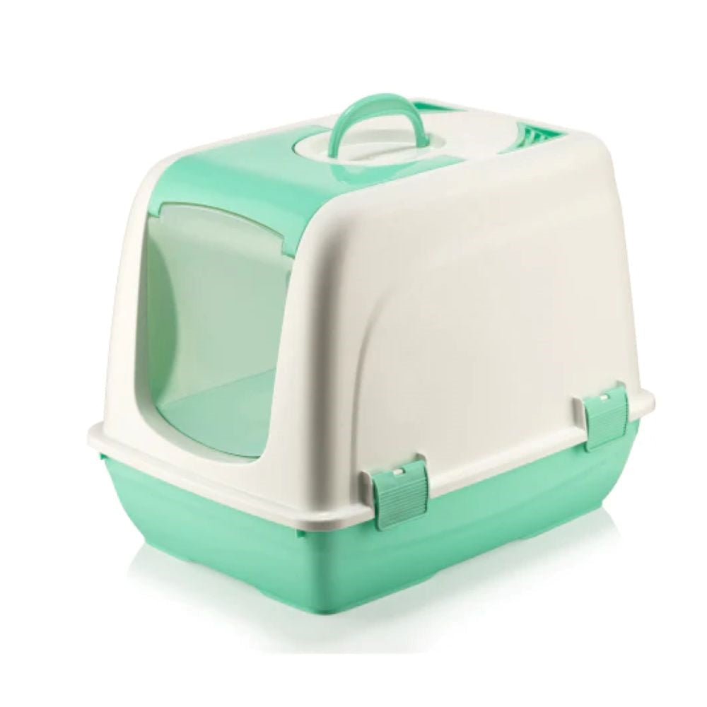 فلاين قو حوض رمل للقطط لون اخضر