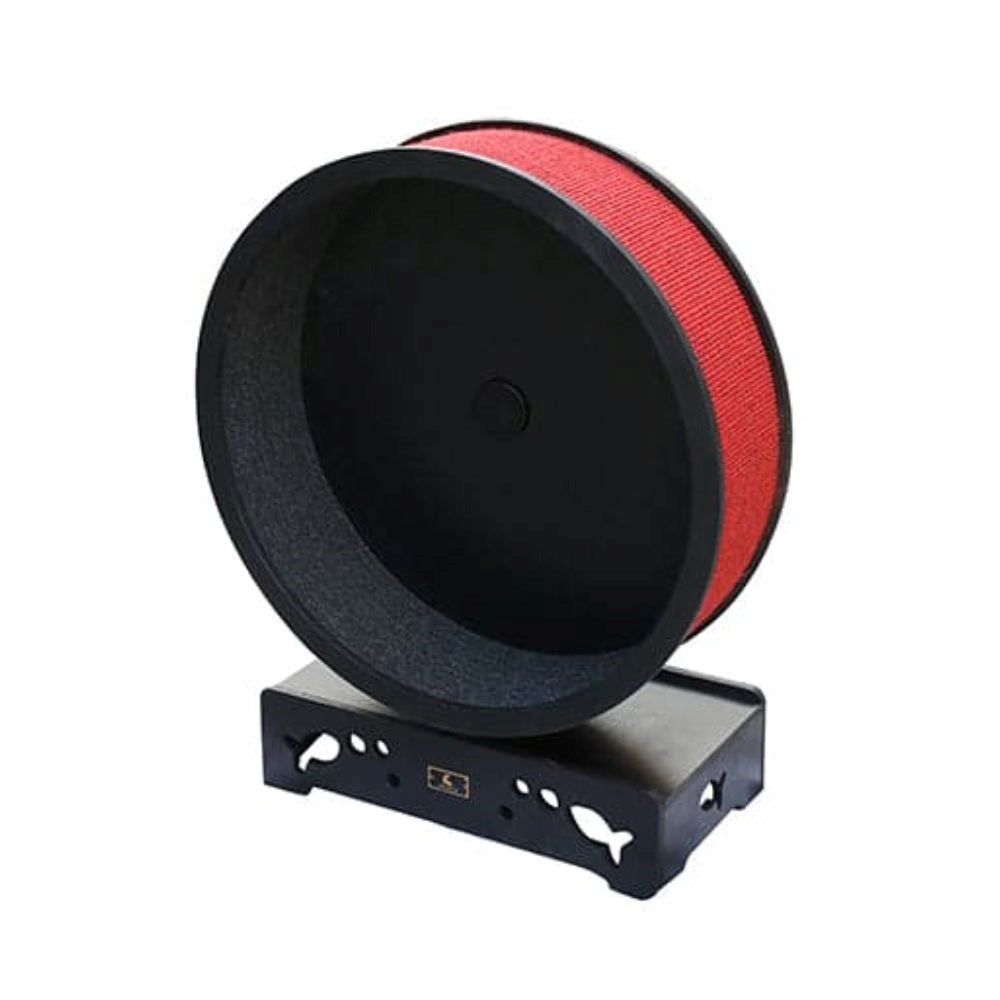 فيلاين قو خداشة للقطط شكل عجلة لون احمر