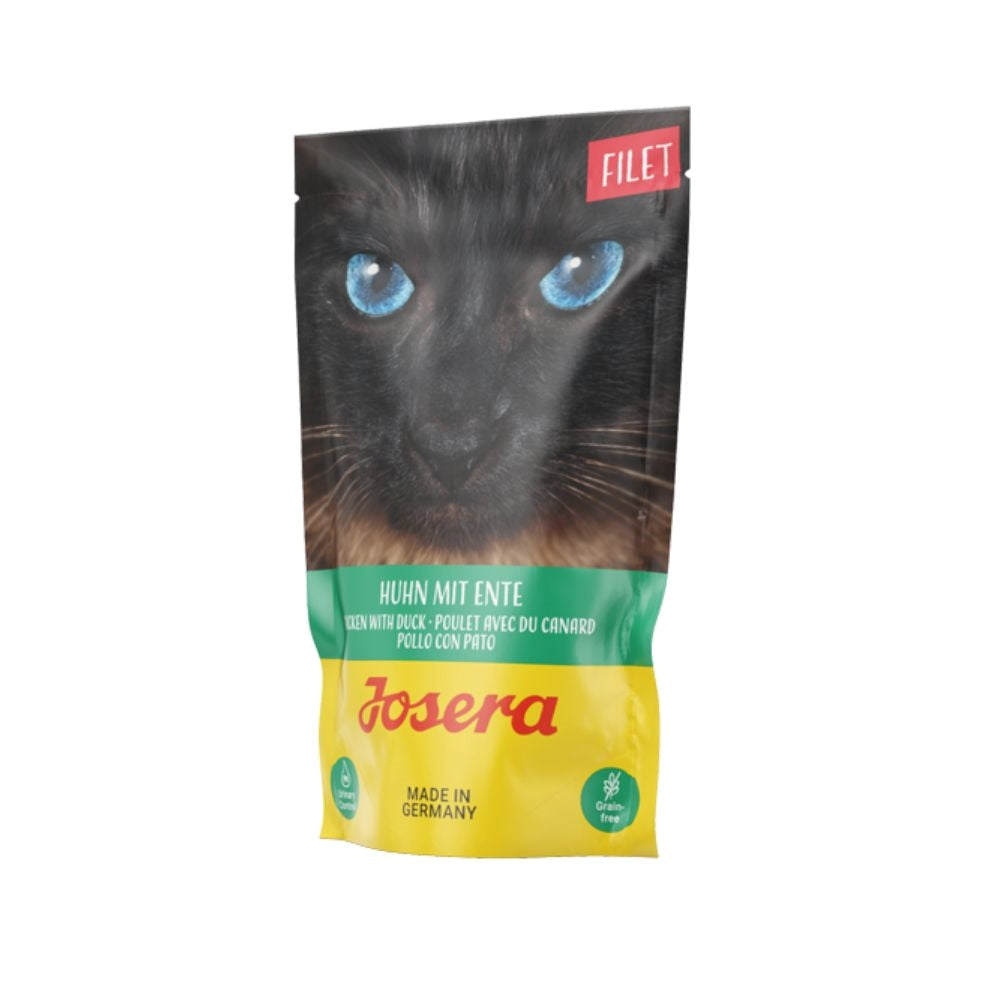 جوسيرا طعام رطب للقطط البالغة بنكهة فيليه الدجاج والبط 70غ
