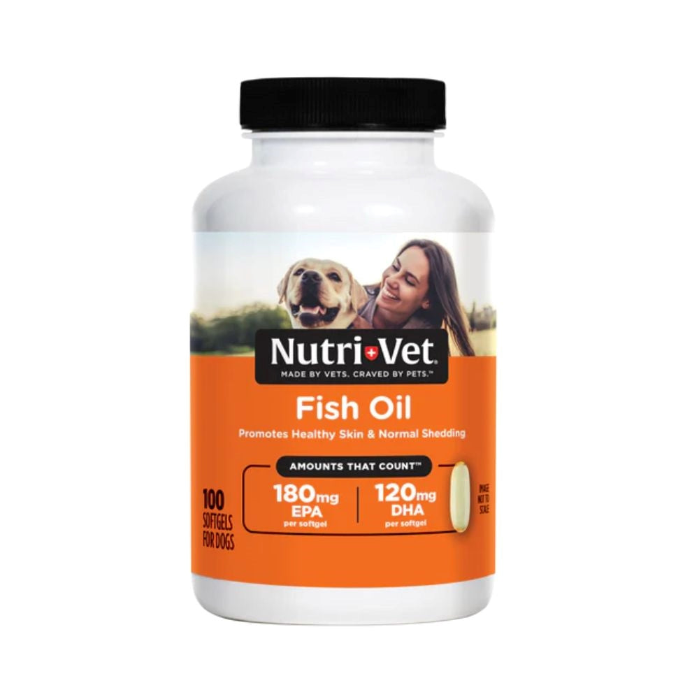 نيوتري فيت كبسولات هلامية بزيت السمك للكلاب 100 قرص