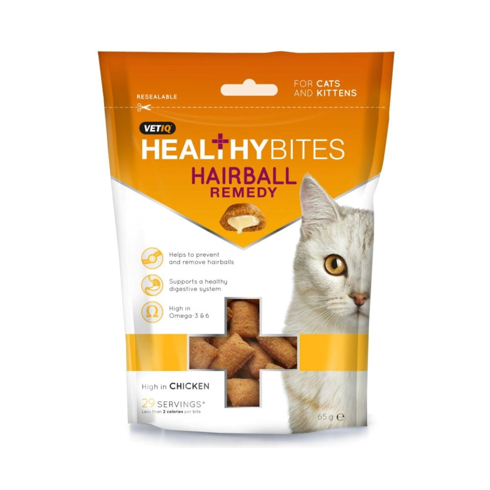 مكافآت بنكهة الدجاج  لعلاج كرات الشعر للقطط 65غ