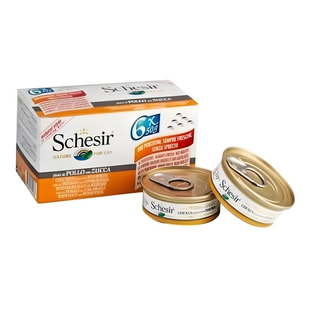 شيزر طعام رطب فيليه الدجاج مع اليقطين للقطط البالغة 50*6 جرام