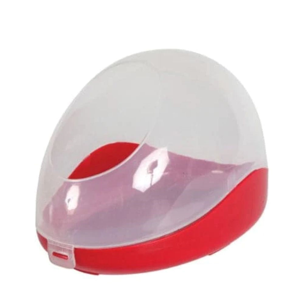 زولكس حمام مغلق لحيوان الشنشيلة أحمر