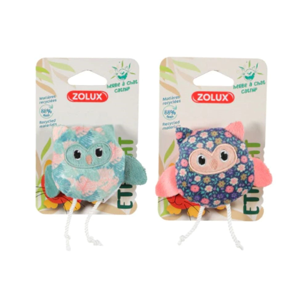 زولكس اثيكات لعبة للقطط شكل بومة مع كاتنيب متعددة الألوان