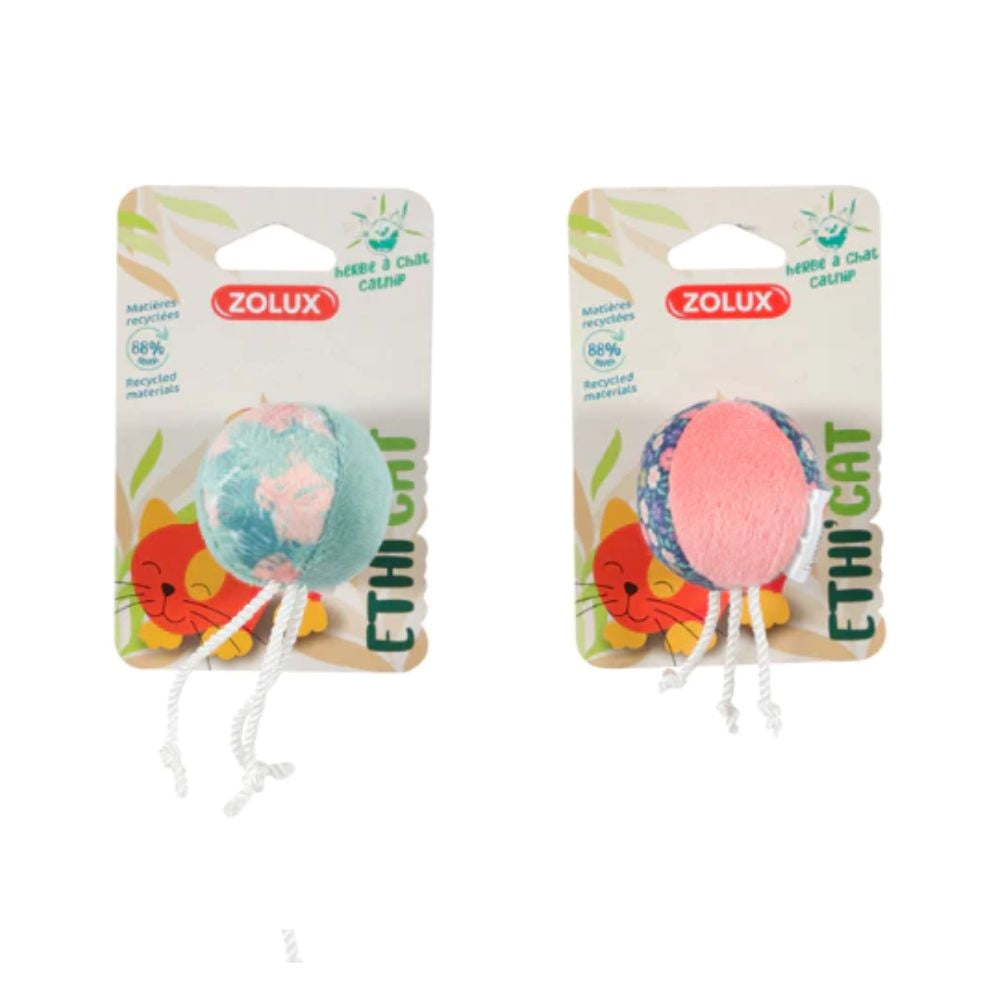 زولكس اثيكات لعبة للقطط شكل كرة مع كاتنيب متعددة الالوان