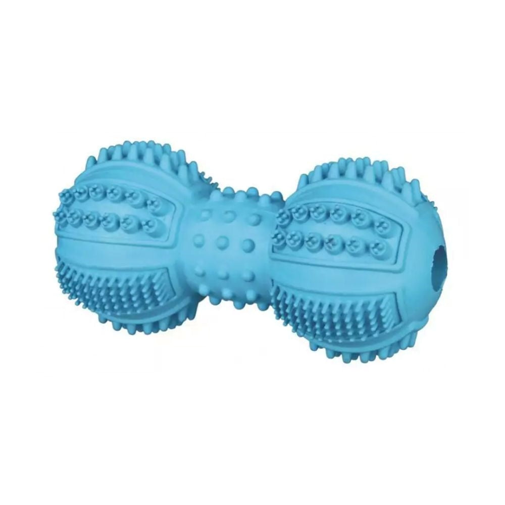 زولكس لعبة كلاب سيلكون شكل عظمة مع بروز الوان متعددة 9 سم