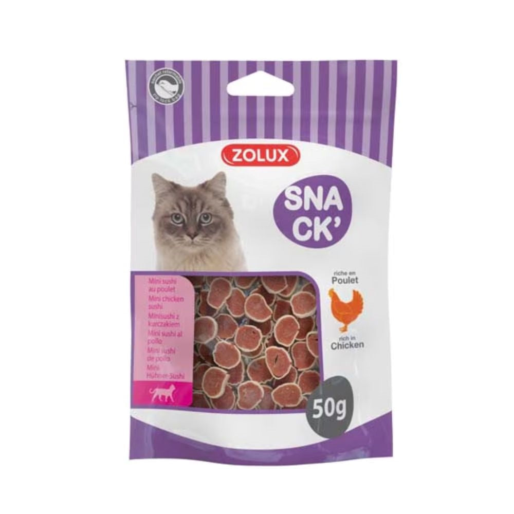 زولكس مكافات مضغ للقطط بنكهة الدجاج 50 غ