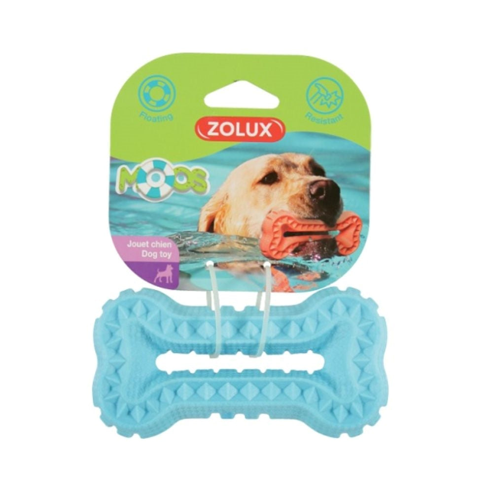 زولكس مووس عضاضة للكلاب سيلكون شكل عظمة لون ازرق 13 سم