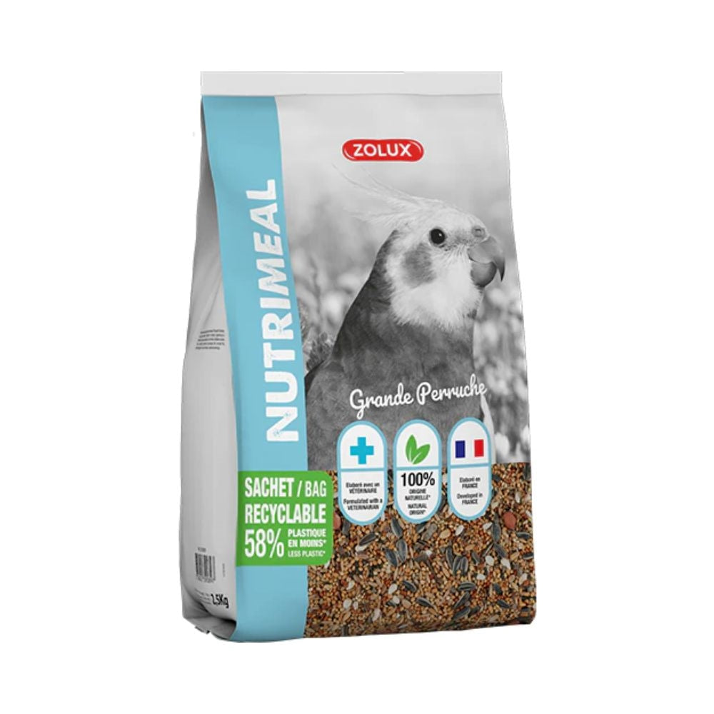 زولكس نوتريميل طعام مناسب للبراكيت الكبيرة الكوكتيل والكروان