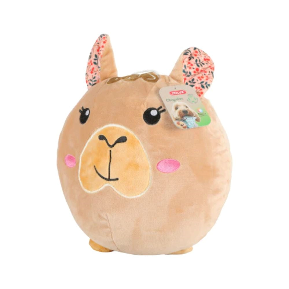 زولكس تشيكيتوس لاما لعبة مخدة للكلاب لون بني